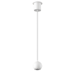 Artdelight Miami - suspension - Ø 10 x 218 cm - 10,8W dimmable LED inclus - blanc