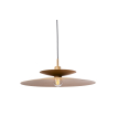 Artdelight Linares - suspension - Ø 50 x 16,5 cm - brun