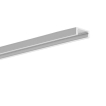 KLUS MICRO ALU - profilé - 1,5 x 0,6 cm - longueur 200cm - argent anodisé