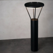 Nova Luce Virtus - poteau de jardin - Ø 12 x 55 cm - IP65 - anthracite foncé