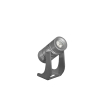 Century Italia Blaze - spot au sol - 7,3 x 2,7 x 8,7 cm - 3W LED inclus - IP67 - gris - couleur de lumière blanc chaud