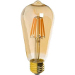 Ampoule LED intégrée - Ø 6,4 x 14 cm - 5W dimmable - 1800K - ambre