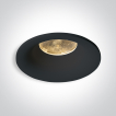 ONE Light Spot encastré fixe LED - spot encastré - Ø 86 mm, Ø 75 mm encastré - 12W LED dimmable inclus - IP65 - noir