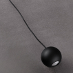 Nova Luce Imagine - lampe suspendue - Ø 5 x 120 cm - 6W LED incl. - noir