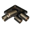 Artdelight Megano - spot de montage 4L - 20 x 20 x 11,5 cm - bronze antique