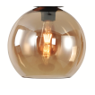 Artdelight Marino - abat-jour en verre - Ø 25 cm - ambre