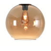 Artdelight Marino - abat-jour en verre - Ø 30 cm - ambre