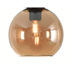 Artdelight Marino - abat-jour en verre - Ø 20 cm - ambre