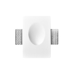 Nova Luce Cirocco - applique encastrée - 18 x 12 cm - 1W LED inclus - crépi blanc