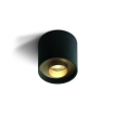 ONE Light Dark Light Cylinders Tubes - plafonnier - Ø 7 x 7 cm - 8W LED inclus - noir
