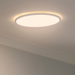 Nordlux Oja - plafonnier - Ø 42,4 x 2,3 cm - 24W LED dimmable inclus (3000K-4000K) - IP54 - blanc