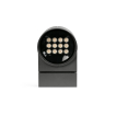 Faro Wall - applique murale extérieure - Ø 16 x 4,7 x 25 cm - 28,5W LED inclus - IP65 - gris foncé