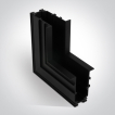 Profils encastrés magnétiques ONE Light MIDI - angle d'encastrement mur à mur pour 42001RB & 42002RB - noir