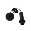 Artdelight Pipe - lampe suspendue avec cordon en fer - Ø 10 x 168 cm - noir