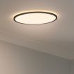 Nordlux Oja - plafonnier - Ø 42,4 x 2,3 cm - 19W LED inclus (3000K-4000K) - IP54 - noir