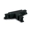 ONE Light Square Track Accessories - Connecteur en T droit - Système de rail triphasé - 16A - noir