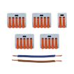 wago kit de connexion pour plaque de plafond avec 6 points lumineux