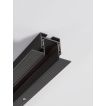 Nova Luce Planet 03 - profilé magnétique encastré sans cadre - 200 x 6,5 x 3,9 cm - noir sable