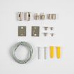 VK Lighting Eiva - système de rail magnétique - kit de suspension - 150 cm - argenté