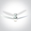 ONE Light White Body - ventilateur de plafond avec lumière et télécommande - Ø 132 x 35 cm - 22W LED inclus - blanc