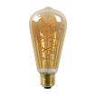 Lucide Ampoule à filament LED - Ø 6,4 x 14,6 cm - E27 - 5W dimmable - 2200K - ambre