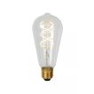 Lucide Ampoule à filament LED - Ø 6,4 x 14,6 cm - E27 - 4,9W dimmable - 2700K - transparent