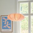 Nordlux Villo - abat-jour en papier sans suspension - Ø 60 x 24 cm - vieux rose