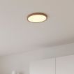 Nordlux Oja - plafonnier - Ø 29,4 x 2,3 cm - 3 étapes Moodmaker Fonction SceneSelect (2700K) - 18W LED inclus - 2700K - film bois