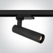 ONE Light COB Compact Cylinder Range - spot sur rail - 13,3 x 3,3 cm - 9W dimmable LED inclus - noir