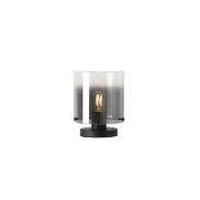 Searchlight Sweden - lampe à poser - Ø 20 x 26 cm - noir mat et ombre fumé