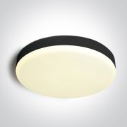 ONE Light Plafo - plafonnier - Ø 35 x 5,5 cm - 35W LED inclus - IP65 - noir