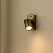 Projectlight Phoebe - spot mural apparent avec interrupteur - 12 x 7 x 11 cm - bronze