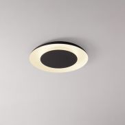 Nova Luce Epos - plafonnier - Ø 60 x 6 cm - 38W dimmable LED inclus - noir sablé et blanc