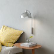 Nordlux Ellen - applique murale avec interrupteur - 26 x 26 x 43 cm - chrome