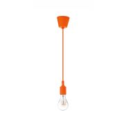 Nova Luce Swing - lampe suspendue - Ø 4,5 x 100 cm - orange
