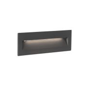 Faro Nat - applique encastrée - 22,5 x 7,3 x 7,5 cm - 8W LED inclus - IP65 - gris foncé