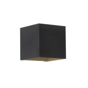 Searchlight Cube - applique murale - 9,7 x 9,7 x 9,7 cm - noir avec or