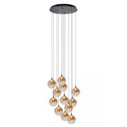 Lucide Gisela - lampe suspendue - Ø 61 x 326 cm - 12 x 3,6W LED dimmable inclus - amber