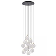 Lucide Gisela - lampe suspendue - Ø 61 x 326 cm - 12 x 3,6W LED dimmable inclus - transparent