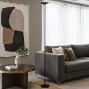 VK Lighting Still - lampadaire - Ø 20 x 180 cm - 19W LED inclus - noir