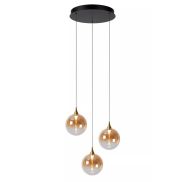 Lucide Gisela - lampe suspendue - Ø 36 x 150 cm - 3 x 3,6W LED dimmable inclus - amber