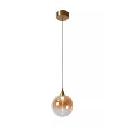 Lucide Gisela - lampe suspendue - Ø 16 x 150 cm - 5W LED inclus - ambre
