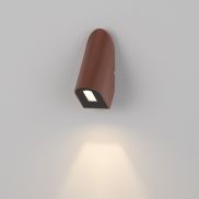 Nova Luce Soren - applique murale extérieure - 4 x 9,7 x 5,8 cm - 3W LED inclus - IP65 - corten