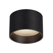 VK Lighting Mos - plafonnier extérieur - Ø 11 x 7,5 cm - LED 12W incluse - IP44 - noir