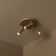Lucide Grado - spot en saillie 3L - Ø 25 x 23 cm - taupe