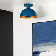 Lucide Siemon - plafonnier - Ø25 x 19 cm - bleu