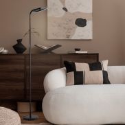 Nova Luce Sinkro - lampadaire - 25,2 x 174 x 43,5 cm - 30W LED inclus - noir sablé