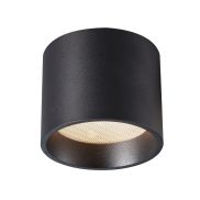 VK Lighting Mos - plafonnier extérieur - Ø 7 x 8,5 cm - LED 6W incl. - IP44 - noir