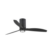 Faro Mini Tube - ventilateur de plafond avec lumière et télécommande - Ø 128 cm - 17W LED inclus - noir mat