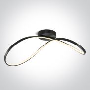 ONE Light Décoratif - plafonnier - 70 x 32 x 27 cm - 40W LED dimmable inclus - noir